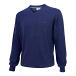 Hoggs Of Fife Stirling Cotton Pullover - Denim